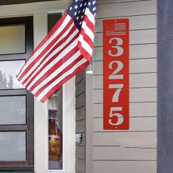 personalized patriotic house numbers independence day veteran day patriotic decor custom metal sign 2