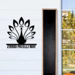 personalized peacock address sign custom metal signs 0