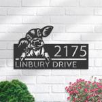 personalized peeking calf farm animal ranch address sign custom metal signs 0