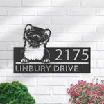 personalized peeking ferret address sign custom metal signs 0