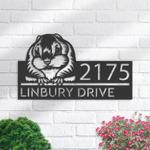 personalized peeking flying squirrel address sign custom metal signs 0
