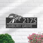personalized peeking goat farm animal ranch address sign custom metal signs 0