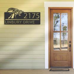 personalized peeking goat farm animal ranch address sign custom metal signs 1