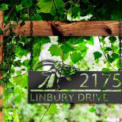 personalized peeking goat farm animal ranch address sign custom metal signs 2