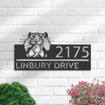 personalized peeking hamster address sign custom metal signs 0