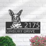 personalized peeking kangaroo address sign custom metal signs 0