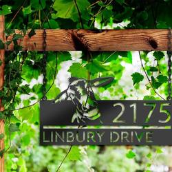 personalized peeking llama farm animal ranch address sign custom metal signs 2