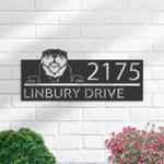 personalized peeking otter wild animal wildlife address sign custom metal signs 0