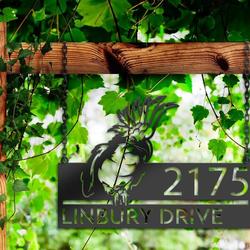 personalized peeking parrot address sign custom metal signs 2