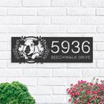 personalized peeking pig farm animal ranch address sign custom metal signs 0