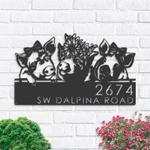 personalized pigs farmhouse address sign custom metal signs 0