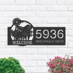 personalized pigs farmhouse animal ranch address sign house number plaque custom metal sign 0