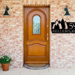 personalized pine tree address sign house number plaque custom metal sign 1