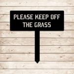 personalized please keep off the grass funny garden decorative custom metal sign 0