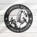 personalized plumbing service premium quality sign plumber name sign workshop custom metal signs birthday gifts 0
