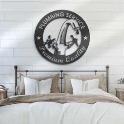 personalized plumbing service premium quality sign plumber name sign workshop custom metal signs birthday gifts 1