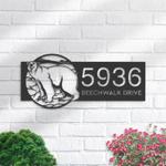 personalized polar bear address sign custom metal signs 0