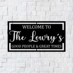 personalized pool sign welcome sign pool patio decor backyard sign home outdoor decor housewarming gift 0