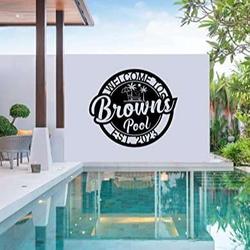 personalized pool signs swimming pool metal sign welcome to our pool pool decor outdoor decoration 1