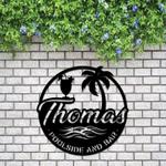personalized poolside and bar metal sign swimming pool sign pool and bar wall decor housewarming gift 0