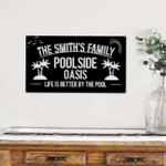 personalized poolside oasis sign life is better by the pool pool bar sign home outdoor decor housewarming gift 0