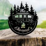 personalized popup car sign camping sign campfire custom metal sign camping gifts outdoor enthusiast housewarming gifts 0