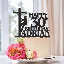 personalized power electrician lineman birthday gift retirement gift custom metal sign 1