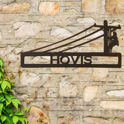 personalized power lineman sign custom metal sign 1