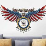 personalized proudly served army sign usa bald eagle independence day veteran day home decor gift for patriot custom metal sign 0
