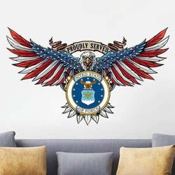 personalized proudly served army sign usa bald eagle independence day veteran day home decor gift for patriot custom metal sign 2