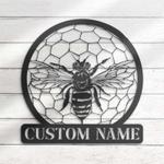 personalized queen bee farm beekeeper v2 decorative garden custom metal sign 0