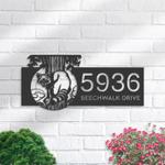 personalized raccoon address sign custom metal signs 0