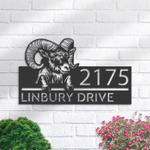 personalized ram farm animal ranch address sign custom metal signs 0