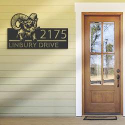 personalized ram farm animal ranch address sign custom metal signs 1