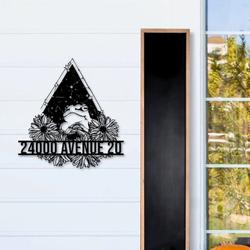 personalized reading frog address sign custom metal signs 1