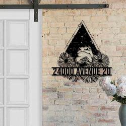 personalized reading frog address sign custom metal signs 2