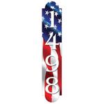 personalized reflective patriotic vertical sign independence day veteran day patriotic decor custom metal sign 0