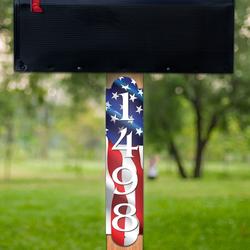 personalized reflective patriotic vertical sign independence day veteran day patriotic decor custom metal sign 1