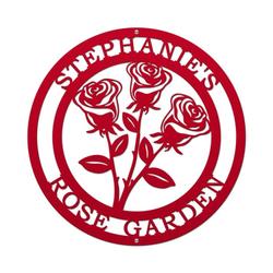 personalized rose garden decorative custom metal sign 1
