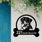 personalized rottweiler address sign house number plaque custom metal sign 0