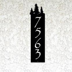 personalized rustic pine tree forest address sign custom wildness address sign housewarming gift 1