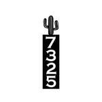 personalized saguaro cactus vertical address sign southwestern house number plaque custom metal sign 0