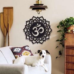 personalized sahasrara crown chakra om sign yoga studio home decor custom metal sign 2