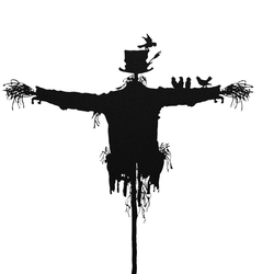 Personalized Scarecrow And Crows Metal Wall Art Halloween Decoration For Home