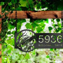 personalized sea turtle address sign custom metal signs 2