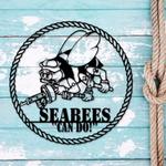 personalized seabee navy veteran sign independence day veteran day patriotic decor custom metal sign 0