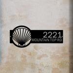 personalized seashell address sign beach theme house number 0