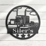 personalized semi truck driver sign trucker name custom metal signs truck sign dad gifts 0