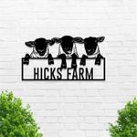 personalized sheep funny lamb sign goat sheep metal sign farmhouse 0