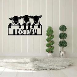 personalized sheep funny lamb sign goat sheep metal sign farmhouse 2